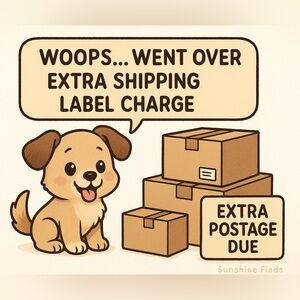 Extra Postage for Additional Shipping Label over 5 lb Limit - Bundles